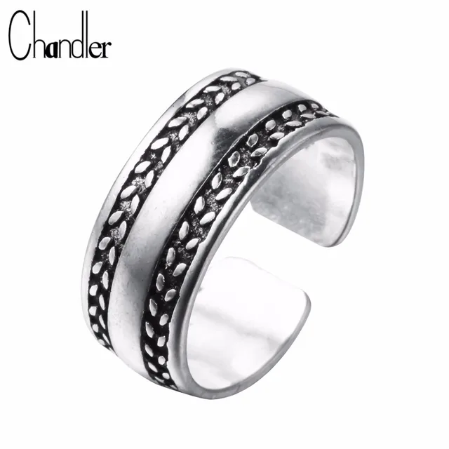Chandler Silver Plain Rings For Women Male Engagement Wedding Band Chandler Silver Plain Rings For Women Male Engagement Wedding Band Female Feminine Open Nail Toe Feet