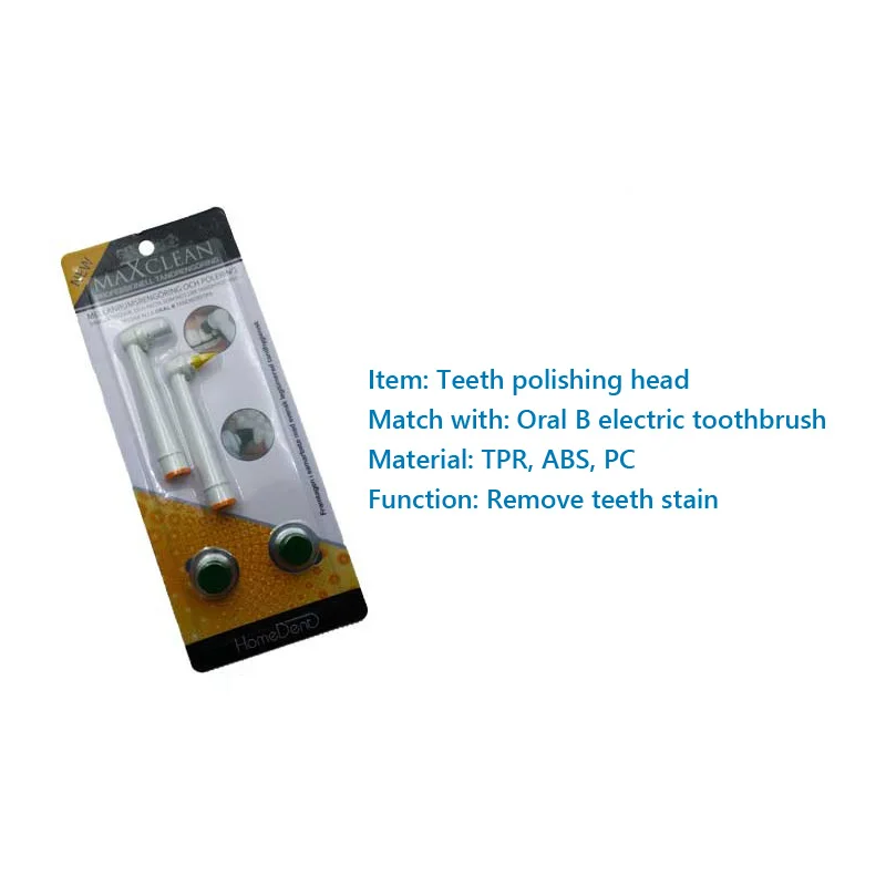 Electric Toothbrush Polishing Head for Oral B Electric Toothbrush Teeth Whitening Remove Teeth Stain 2 Pc/Pack Adult Oral Care 4