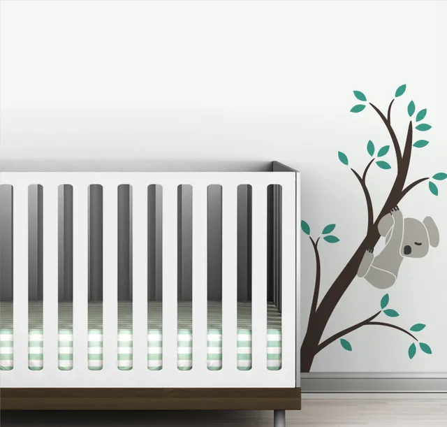 Removable Wall Decal Koala Bear Tree Branch Sticker Diy Decor Mural For Baby Bedroom Adesivo Ny 201 Decoration Murale Treebranch Stickers Aliexpress Removable Wall Decal Koala Bear Tree