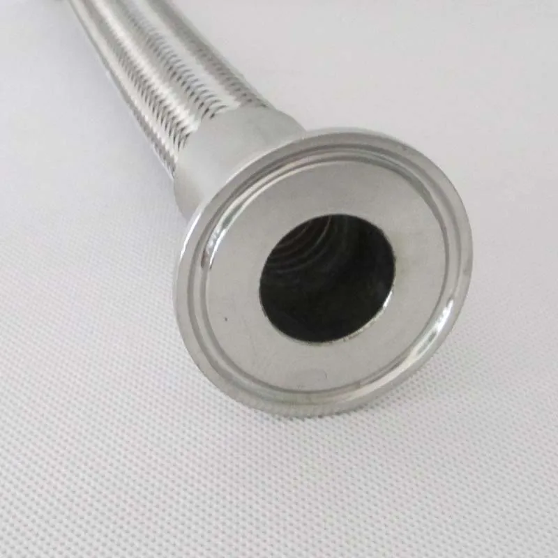 1.5'' 304 Stainless Steel Tri Clamp /Clover Braided Flexible Hose SS304
