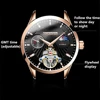 GUANQIN Original Men's Automatic Mechanical Watch 5AMT Waterproof multi-time zone Luxury automatic flywheel movement men Watches ► Photo 2/6
