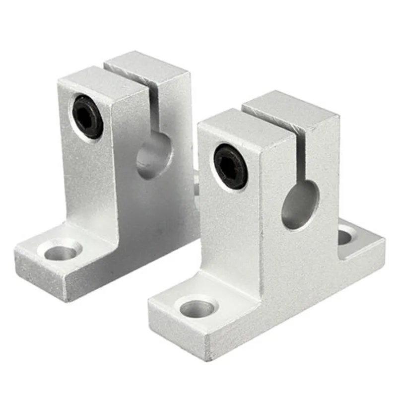 12 x 8mm SK8 Motor Chrome Linear Rail Shaft Guide Support Bracket/Bearing Stepsupport bracket