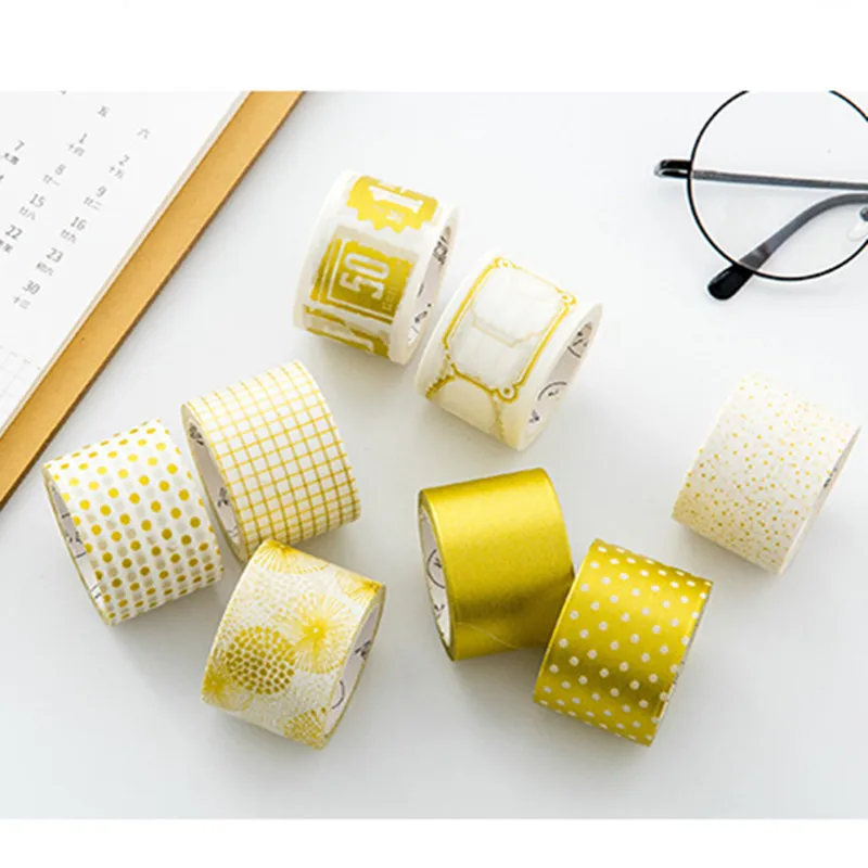 

MISS TIME gold & silver series paper masking Tape Decoration Stationery washi Tape