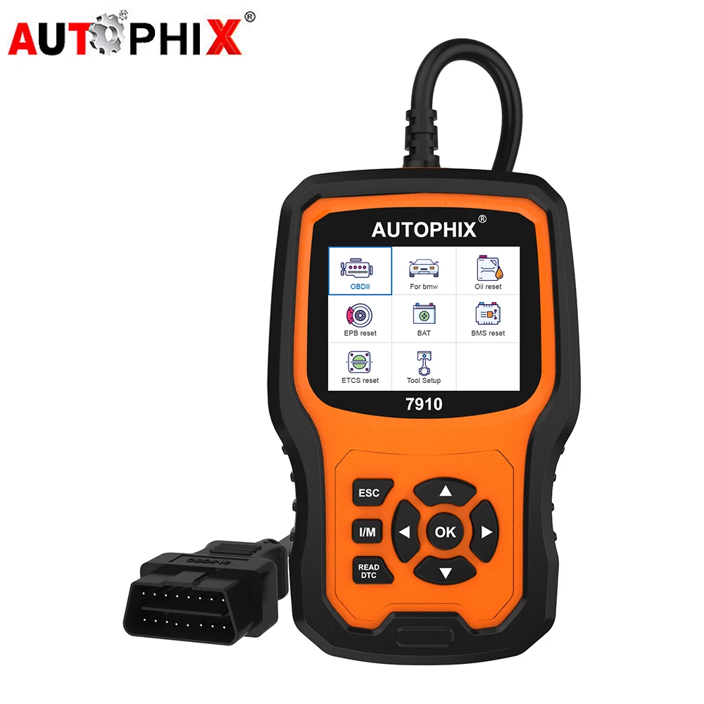 

Autophix 7910 OBD2 OBDII Scanner Engine Fault Code Reader ABS SRS SAS EPB TPMS Oil Reset OBD 2 Automotive Scanner For BMW E90