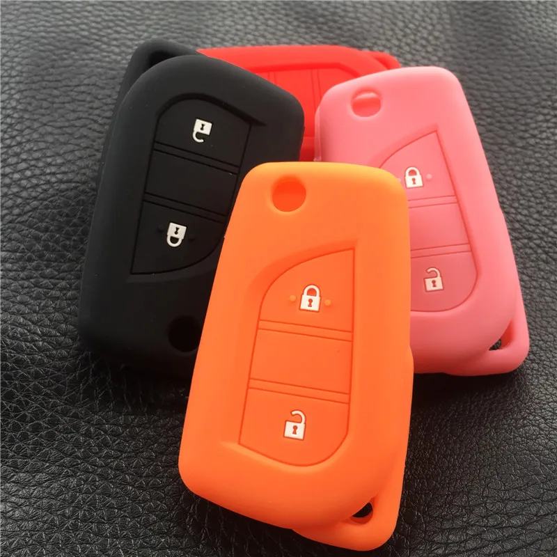 

Силиконовый чехол для автомобильного ключа, складной чехол для дистанционного управления Peugeot 108 с 3 кнопками