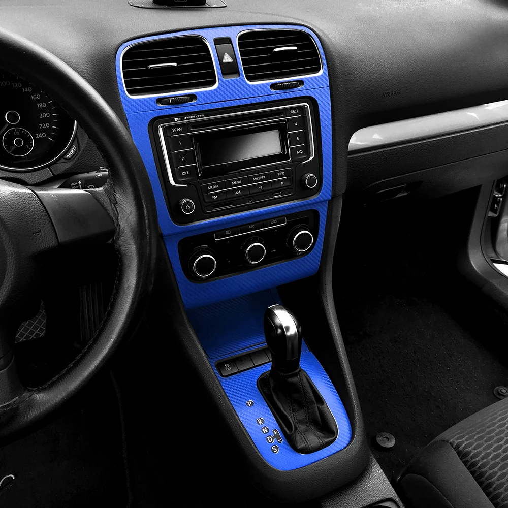 Us 14 9 13 Off Volkswagen Golf 6 Mk6 Gti Innen Zentral Bedienfeld Kohlefaser Schutz Aufkleber Aufkleber Auto Styling Fur Vw Zubehor In Autoaufkleber