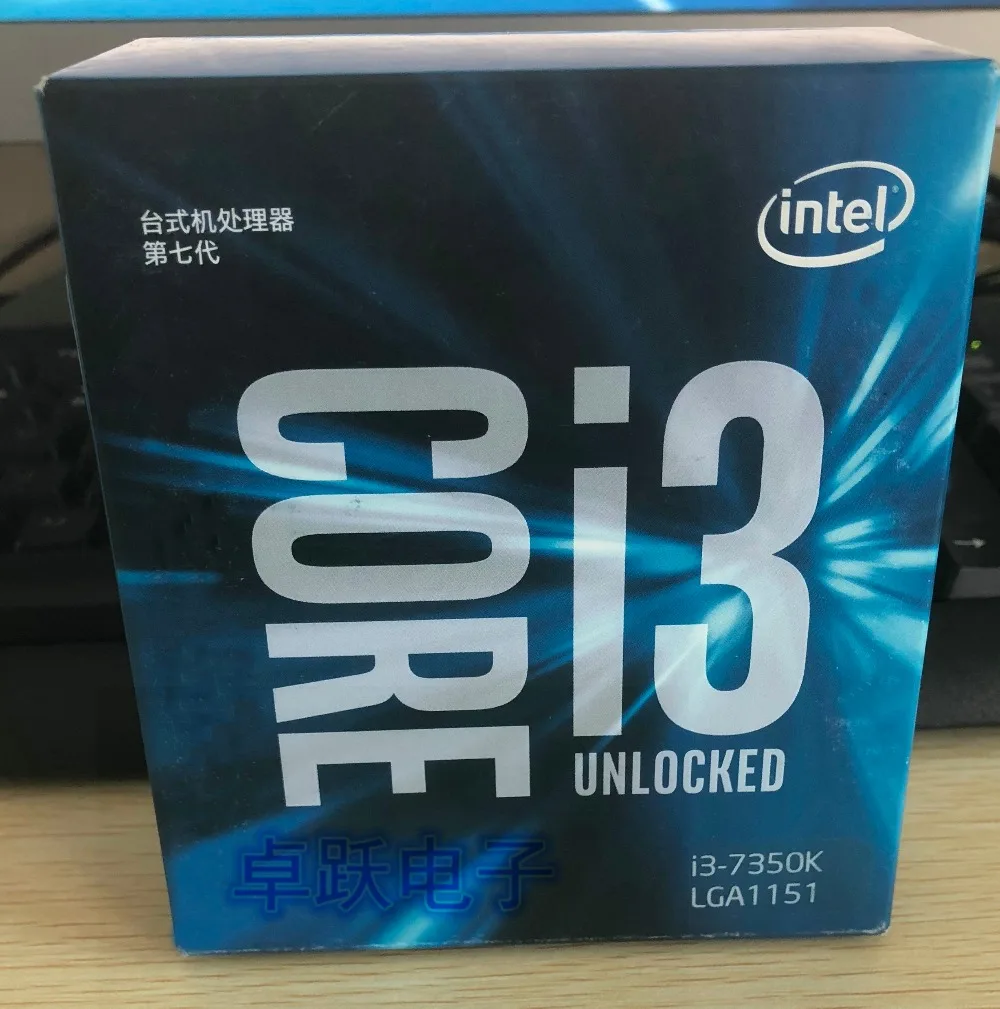 

Intel Core 7 series Processor I3 7350K I3-7350K Boxed processor CPU LGA 1151-land FC-LGA 14 nanometers Dual-Core cpu