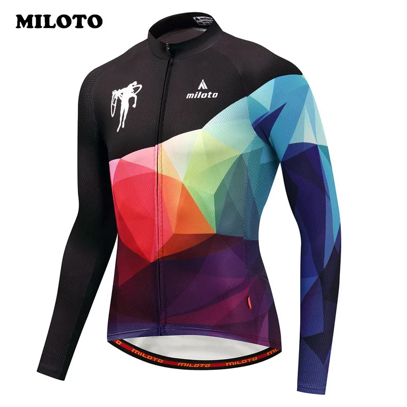 Велосипедная команда Miloto pro велосипедная Джерси с длинным рукавом Мужская одежда