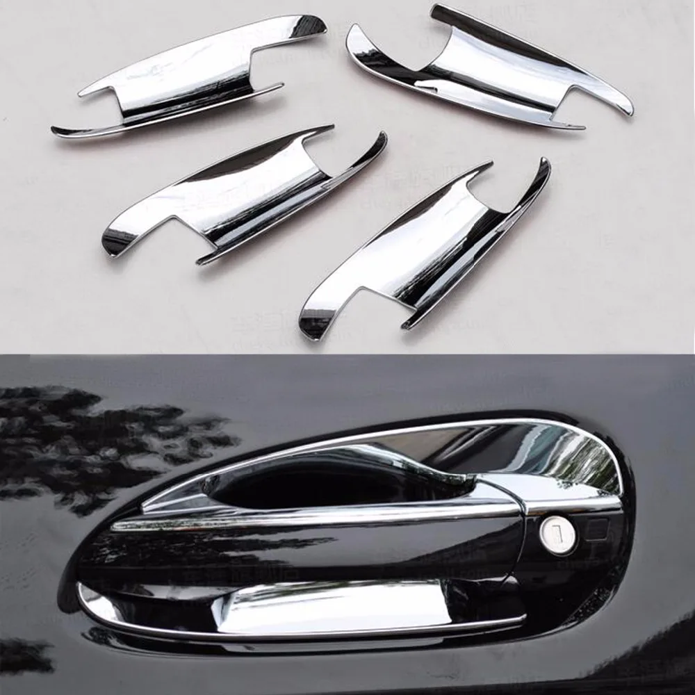 TTCR-II New Chrome Door Handle Cup Bowl Cover Trim For Mercedes Benz GLK300 260 GLK200 2013-2015 Car Stickers Chromium Styling | Автомобили