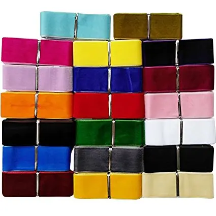 US $0.95 20% OFF|CNCRAFT 1Yards/lot 40mm Soft Velvet Ribbon Headband Clips Bow Wedding Christmas Decoration|Ribbons| | - AliExpress