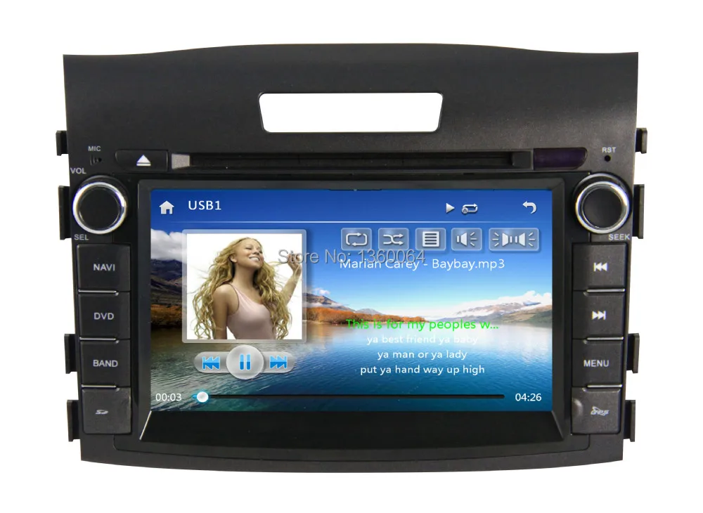 Cheap 7 Inch 2 Din Car DVD GPS For Honda CRV 2012 2013 Car Radio Stereo Bluetooth car audio player+gift camera+map+mic 5