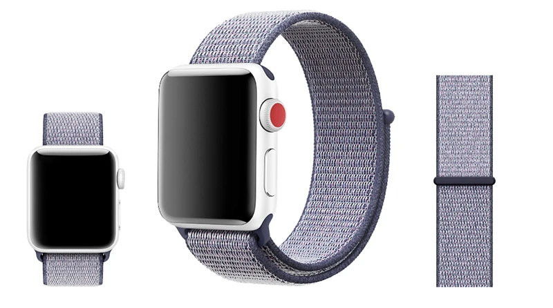 Спортивная петля ремешок для Apple Watch Band 4 3 44 мм 42 мм iWatch Band 2 1 40 мм 38 мм аксессуары красочный мягкий нейлоновый манжет браслет