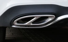 Accesorios del coche Cubierta de Salidas De Escape Tubo De Escape Trim Marco Para Mercedes AMG Benz GLC A B E W176 W246 Clase C Coupe W205 W213