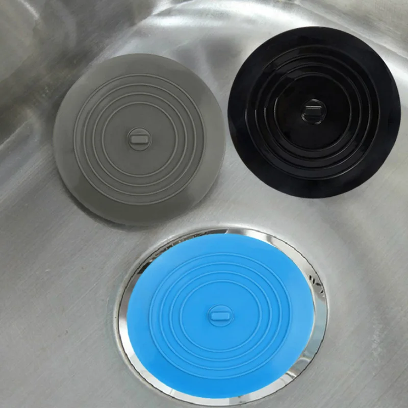 

Rubber Circle Silicone Sink Strainer Filter Water Stopper Floor Drain Hair Catcher Bathtub Plug Bathroom Kitchen Basin Stopper