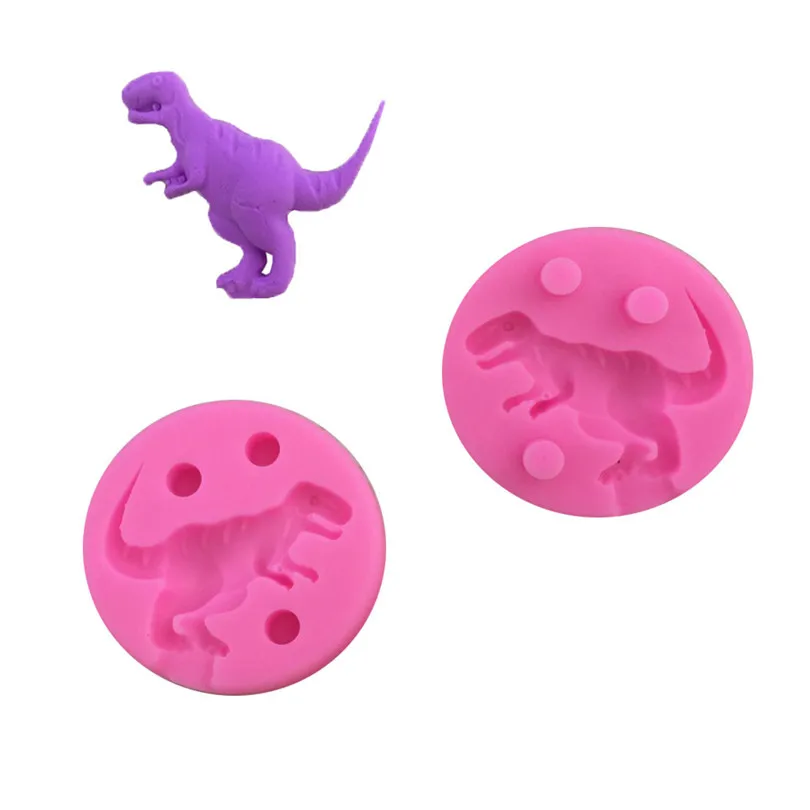 3D мультфильм Динозавр Форма Силиконовые формы для торта DIY Желе шоколадный кекс