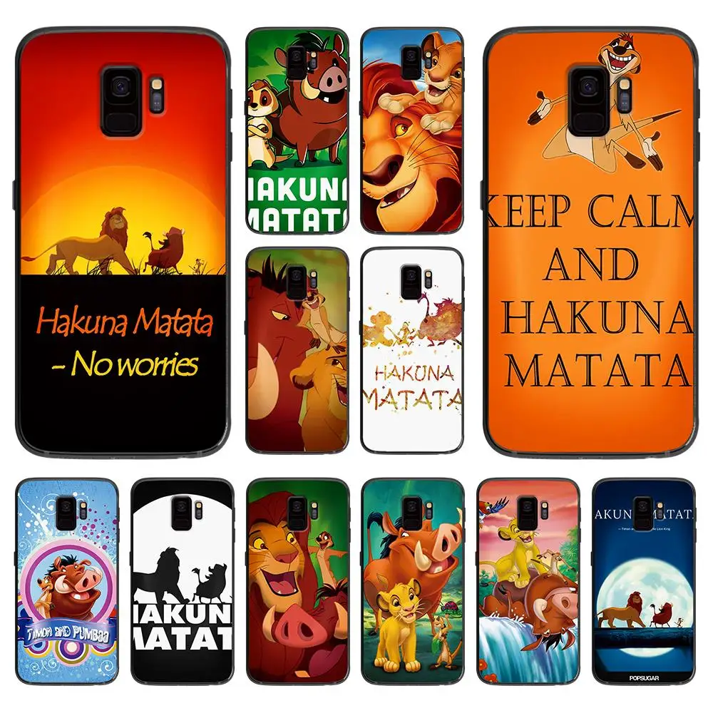 В Акуна Матата Король Лев для samsung Galaxy A5 A6 A7 A8 A9 2017 2019 плюс 2018 M10 M20 M30 мягкий