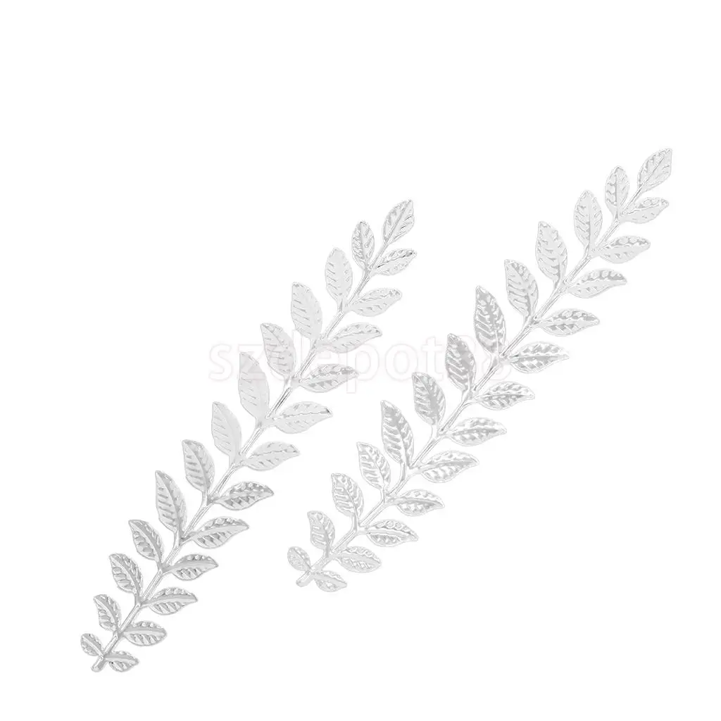 10 Pieces Metal Long Leaves Charms Pendants Findings for DIY Necklace Bracelet Earrings Wedding Hair Jewelry 120mm