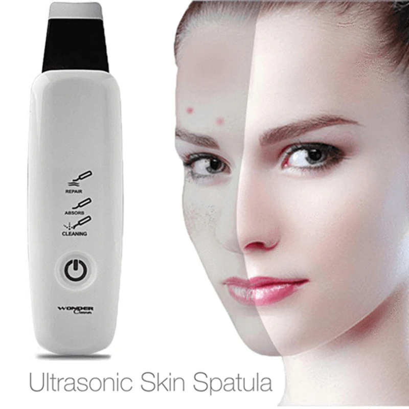 

Dropshipping Ultrasonic Skin Spatula Wonder Cleaner Skin Cleaner Face Cleaning Acne Removal Spa Beauty Tool Facial Cleaner