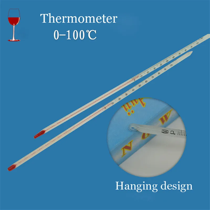 DANIU 0-100 градусов Цельсия стеклянный термометр для домашнего пивоварения лабораторный термометр с красной водой