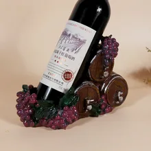 Индивидуальная модная Винная стойка с виноградом из смолы для изготовления винных бутылок, подарочные украшения