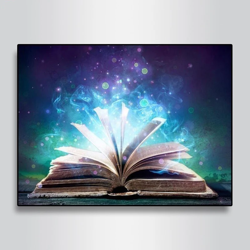 

LZAIQIZG Full Square/Round 5d Diy Diamond Painting Cartoon Books Night Dream Diamond Embroidery Picture Of Rhinestone Decor Home