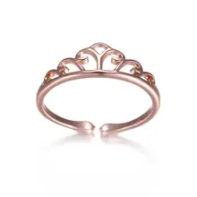 Fashion Vintage Silver Rose Gold Hollow Crown Rings Adjustable Rings For Women Party Wedding Ring Jewelry Fashion Vintage Silver Rose Gold Hollow Crown Rings Adjustable Rings For Women Party Wedding Ring Jewelry