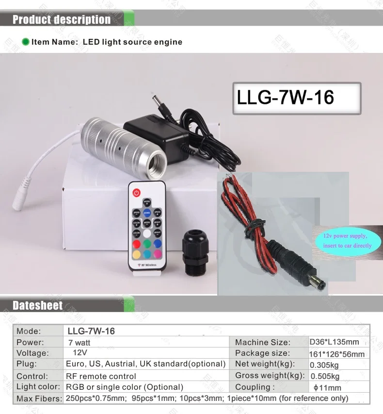 4-1光源器1_01(LLG-7W-16)-12V datesheet
