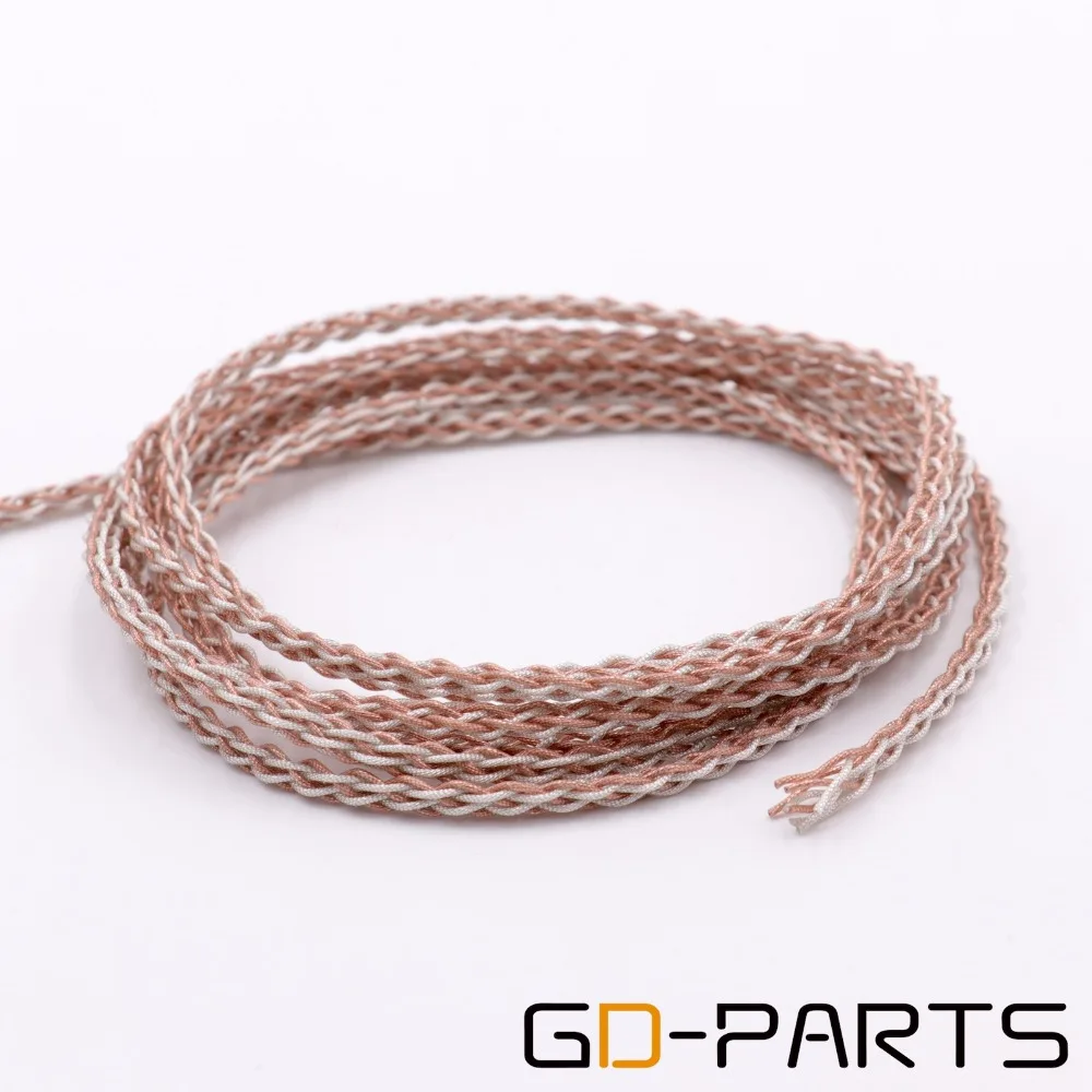 GD-PARTS высокое качество OCC 6N OCC+ Платиновый DIY провода кабель для HIFI аудио усилитель наушников динамик CD плеер RCA x1m