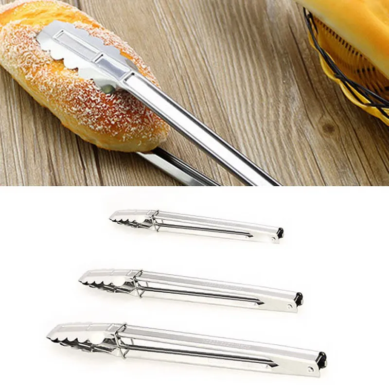 BBQ Roasting Food Clip Lock Stainless Steel Home Kitchen font b Salad b font Ice Cake