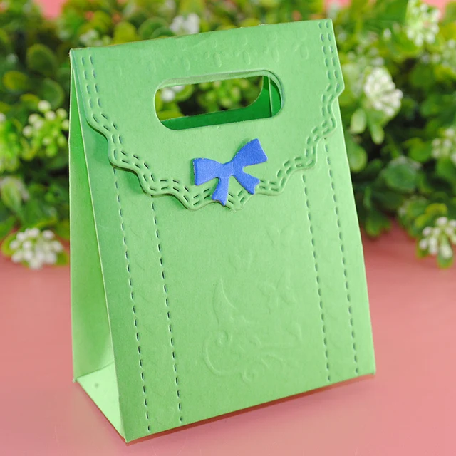 3D Candy Gift Box Bag Dies Metal Cutting dies Scrapbooking Handbag Stencils DIY Paper Cards