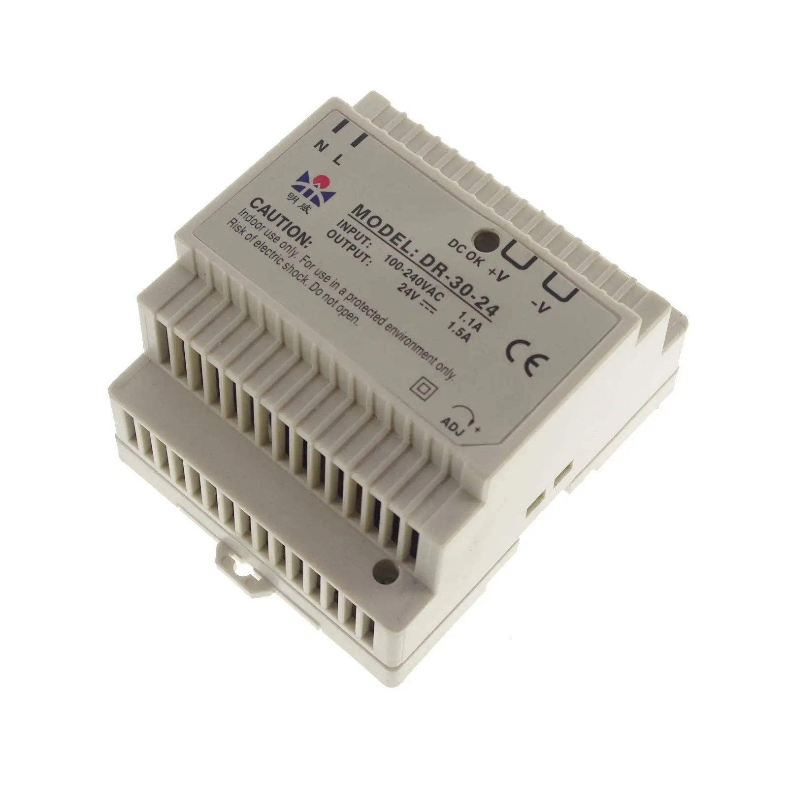 

30W Output 24VDC 1.5A LED Din Rail Mounted Industrical Switching Power Supply