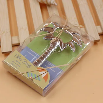

300pcs "Palm Breeze" Palm Tree Bottle Opener Bridal Shower Favors Party Reception Gifts Wedding Favors Wholesale