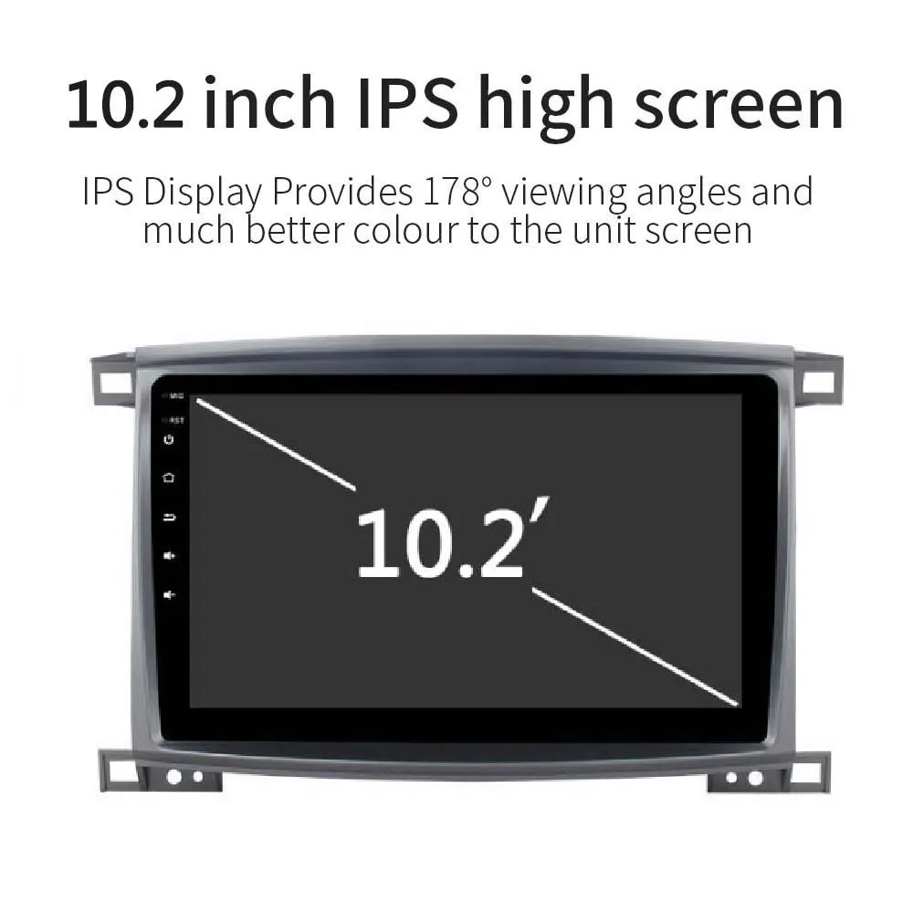 Perfect Stereo Head Unit Android 8.0 GPS for Toyota Land cruiser LC100 2003 - 2008 IPS Screen auto-radio navigation 4Gb ram PX5 8-Core 4