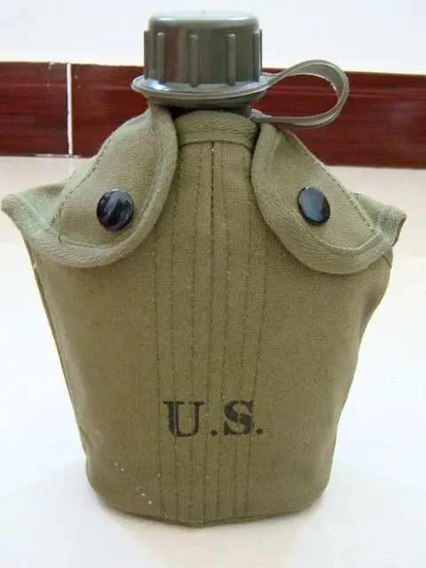 

Collectable US Military Army Green M1956 Canteen with Canvas Cover Free Shipping - US004