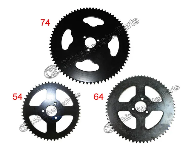 

54 64 74 54T 64T 74T Tooth T8F 26MM Rear Sprocket Mini Moto ATV Quad Dirt Pit Pocket Bike Chopper 47CC 49CC