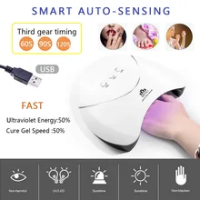 Manooby 36 Вт Светодиодный УФ-гель для ногтей лампа Сушилка для ногтей машина для ногтей Гель-лак отверждения смарт-фототерапия Сушилка для ногтей маникюр