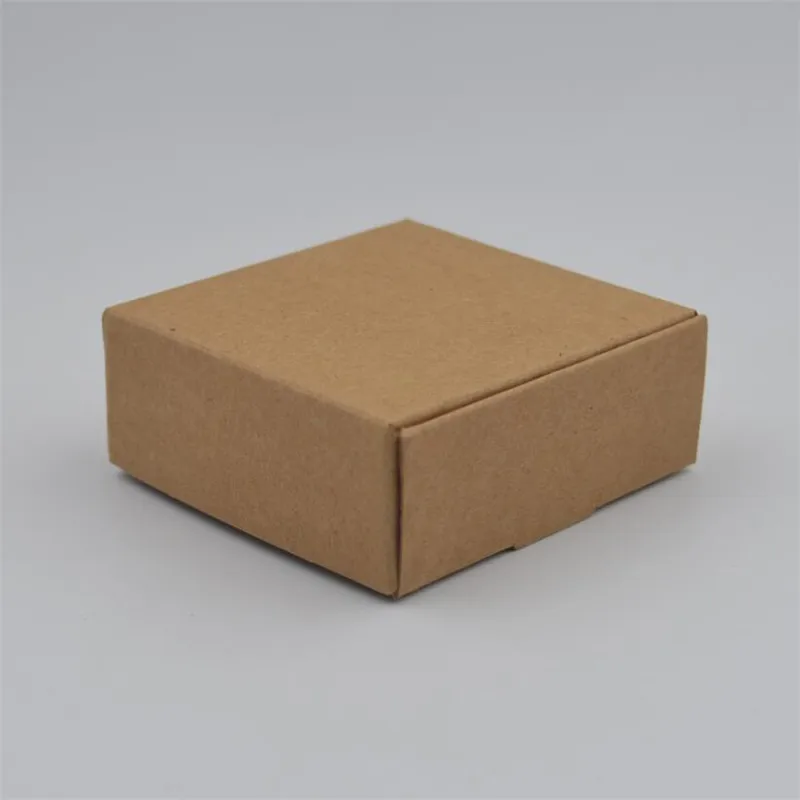 34 sizes Small Cardboard box 30pcs Brown package paper carton Kraft paper handmade soap Jewelry packaging box Craft folding box