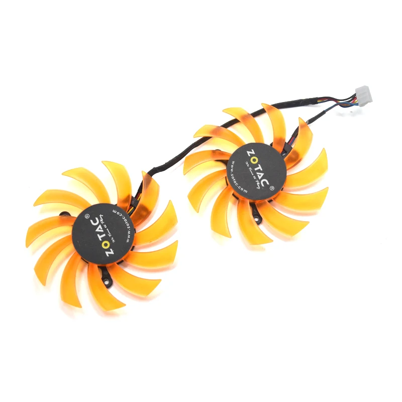 

2pcs/lot 75mm FD7010H12S GTX660Ti GPU Card 4Pin Cooler Fan For Zotac GTX660Ti GTX650Ti Boost Video Card Cooling