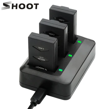 

SHOOT 3Pcs 3.7V 660mAh Mini Drone Battery with 3 Way USB Charger for Parrot Jumping Sumo Rolling Spider Airborne Night Drone