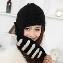 Зимние шапки Skullies beanies Зимние шапки головные уборы для мужчин и женщин шерстяной шарф шапки МАСКИ КАПЮШОН вязаная шапка