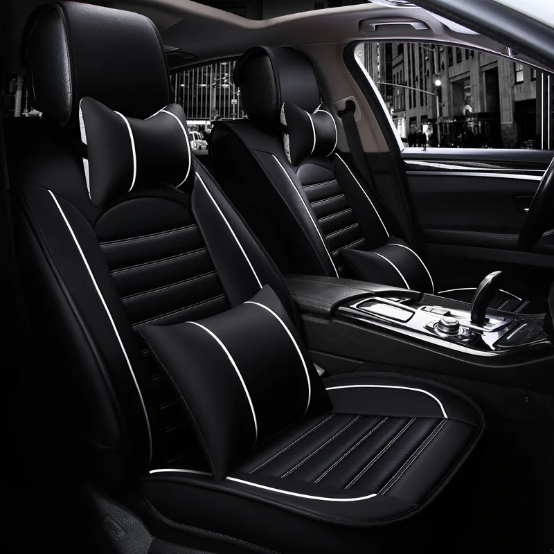 高級車のシートカバー柔らかい快適な革車のシートカバーセットプロテクターカバー車内アクセサリー Interior Accessories Car Seat Cover Setseat Cover Set Aliexpress