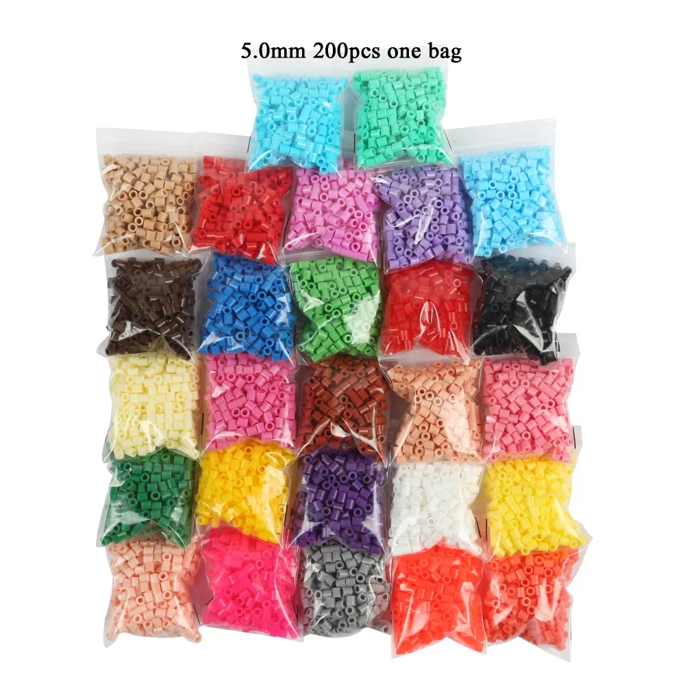 5mm hama perler fuse beads you can choose colors 200pcs one bag iron