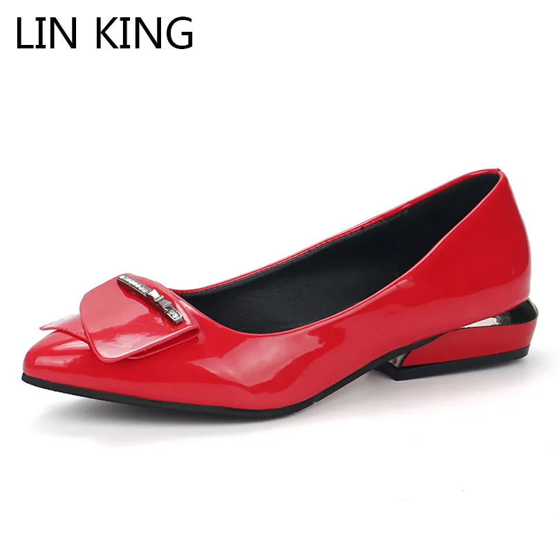 

LIN KING Fashion Square Heel Women Pumps Pointed Toe High Heel Shoes Shallow Med Heel Ladies Party Wedding Shoes Sapato Feminino