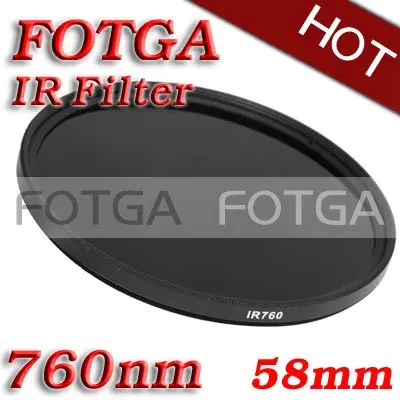 Инфракрасный фильтр FOTGA 58 мм 760 нм для цифровых зеркальных фотокамер|filter motor|filter