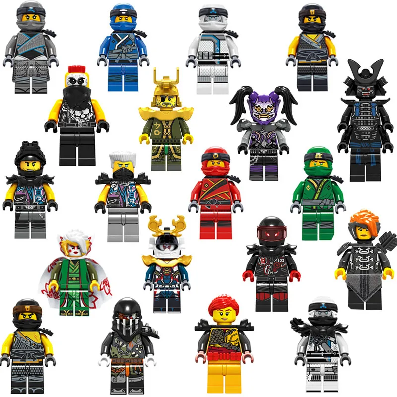 

NinjagoINGlys 2018 Action Figures Kai Jay Zane LLoyd Snake Ninjagoed Compatible Building Blocks Movie Enlighten Bricks Boys Toys