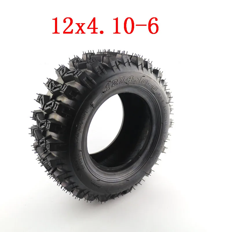 

High quality 12x4.10-6 vacuum tyre ATV Quad Go Kart 47cc 49cc Chunky 4.10-6 tubeless tire Fit All Models 12*4.10-6