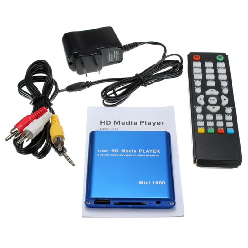 LEORY 1080P Mini HDD медиаплеер HDMI AV USB хост Full HD с SD MMC кардридером Поддержка H.264 MKV AVI 1920*1080P