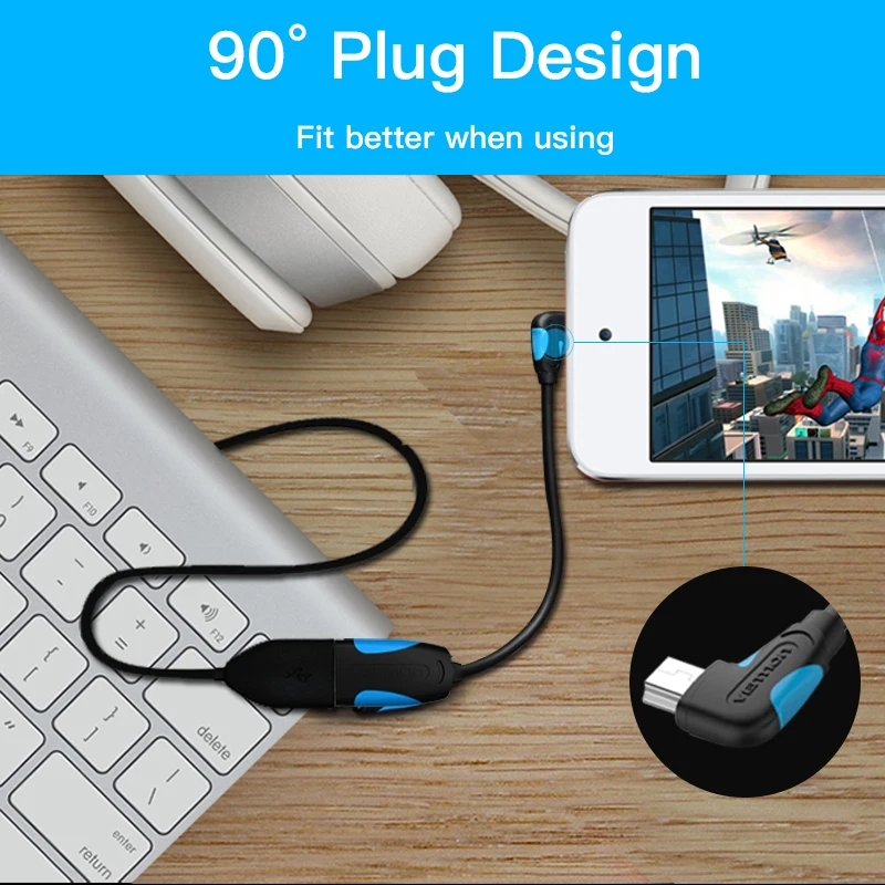 Vention Micro USB OTG кабель адаптер для Xiaomi Redmi Note 5 Micro USB разъем для samsung S6 планшет Android USB 2,0 адаптер OTG