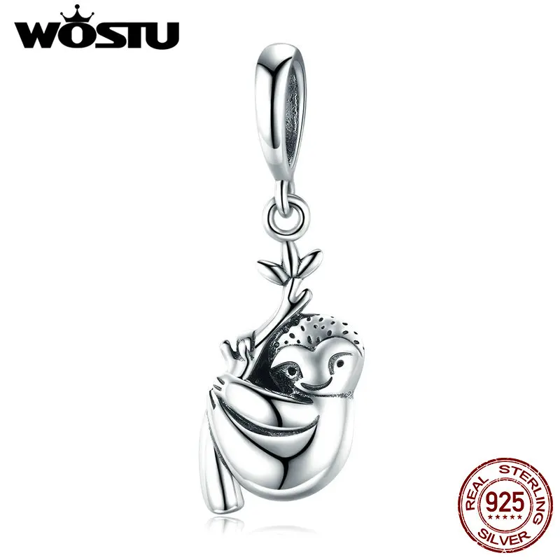 925 Sterling Silver Cute Animal Sloth Heart Earrings Bracelet Ring Pendant Necklace Gift for Women Teen Girls