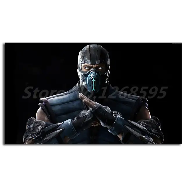 Online Shop Mortal Kombat X Sub Zero Fighting Wallpaper Hd Canvas